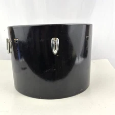 VTG Ludwig 10x 14 Tom Drum Shell Black 1970s Incomplete