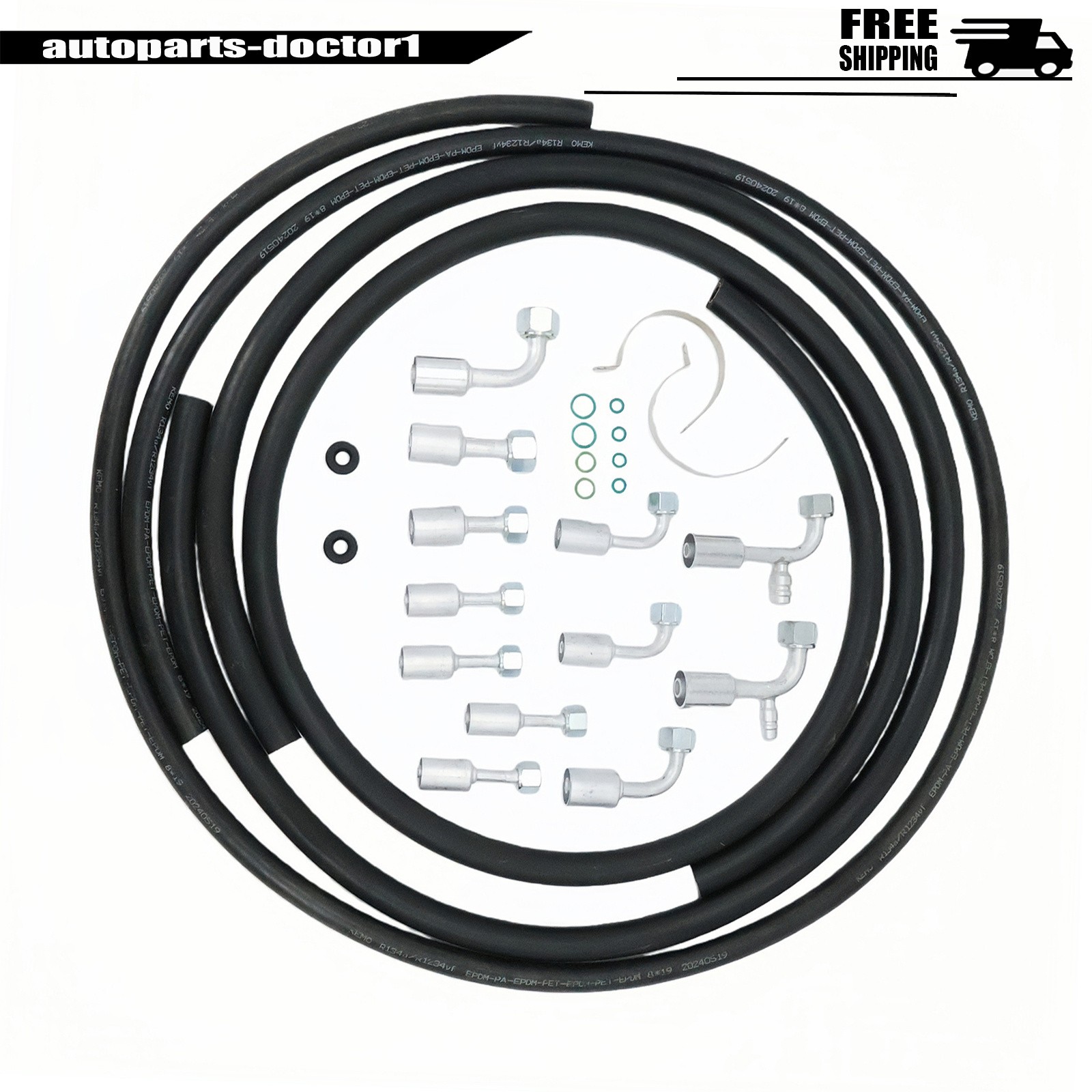 Fits Custom Air Conditioning Lines Set A/C Hose&Fitting Kit Complete 42810100