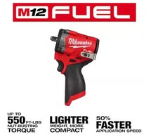 Milwaukee M12 FUEL 3/8" Stubby Brushless Impact Wrench 2562-20 (Bare Tool)
