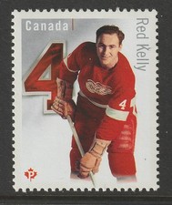 Canada #2786f, Original 6, NHL, Hockey, Red Kelly, Single from S/S, MNH 2014