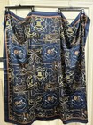 j mclaughlin Equestrian scarf Square 50 x 50 blue