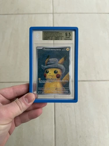 2023 Pikachu with Grey Felt Hat #85 Promo Pokemon x Van Gogh Art Mint BGS 9.5