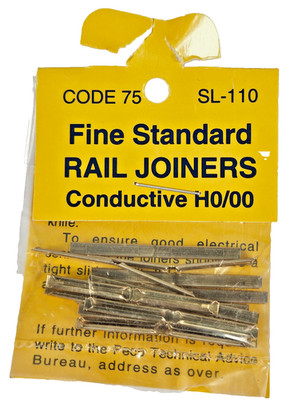 Peco Streamline SL-110 Fine Standard Rail Joiners Conductive HO/OO Code No 75