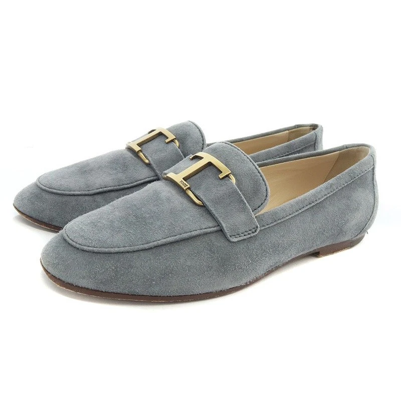 TOD’S Tod'S Mocassini T Timeless Scamosciato 22Cm Grigio Ak Donna
