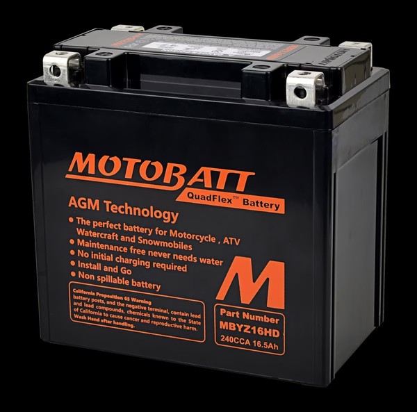 Motobatt MBYZ16HD YZ16H Batterie 12V 16,5Ah AGM Versiegelt-image