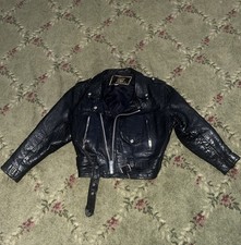 unik leather motorcycle jacket Kid Youth Size M ages 3 to 4 Years