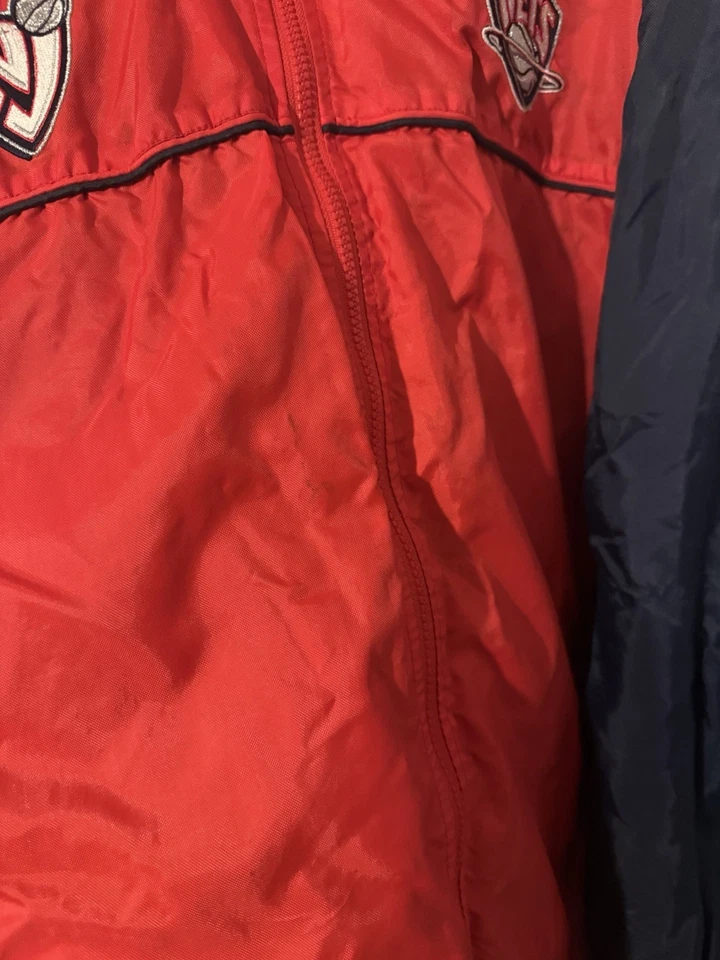 Винтажная баскетбольная куртка Reebok New Jersey Nets размер L ретро 2000-е NBA NJ - Изображение 3 из 4