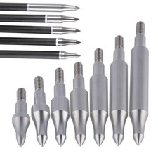 Archery Arrowheads 75-300Grain Field Points Target Steel Tips Bow Arrow Shooting