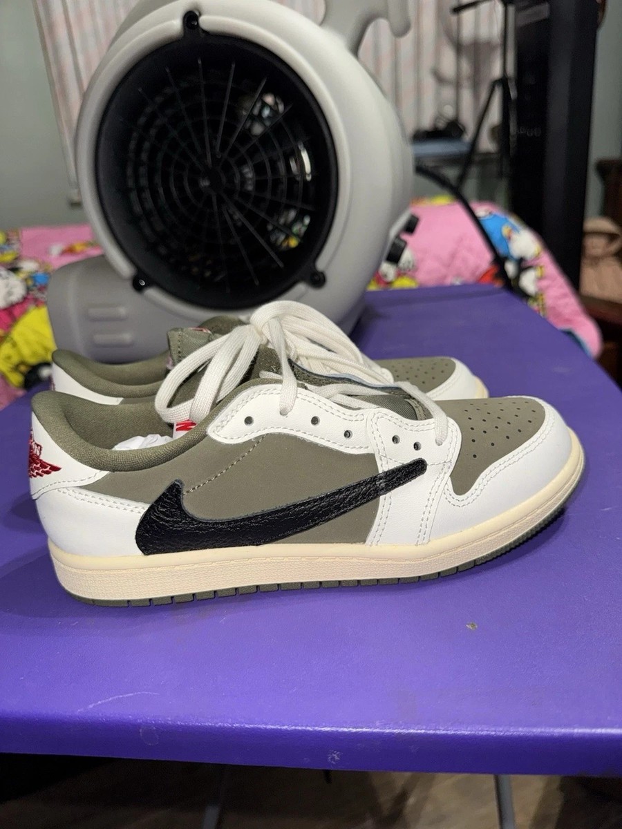 Air Jordan 1 Retro Low OG SP (PS) Travis Scott Medium Olive  display picture 1