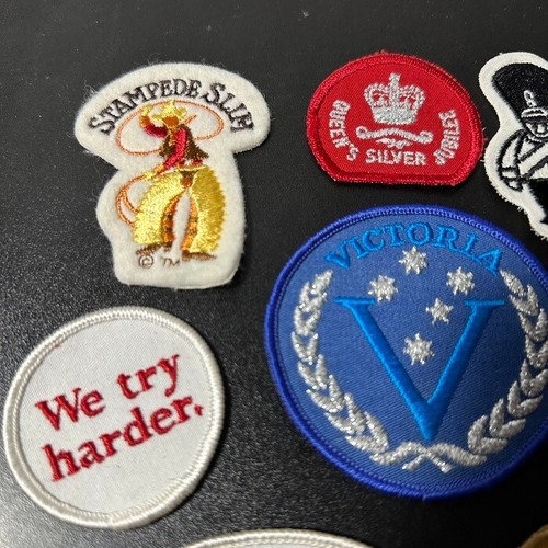 Eclectic Set of 8 Unique Embroidered Patches for Customization and Style - Picture 2 of 10