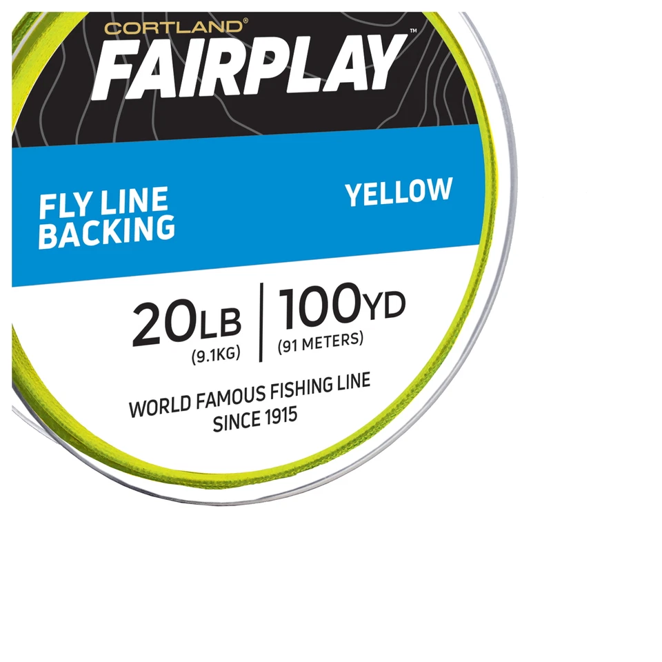 Respaldo de carrete Fairplay Fly Line, amarillo, 20 lb, 100 yardas, 146839 Foto 2 de 4