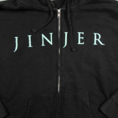 Jinjer Macro Hoodie Large schwarz Full Zip Metalcore Deathcore Band doppelseitig - Bild 3 von 12