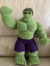 Incredible Hulk Marvel Plush 16" Jointed Arms Movable arms - Disney Store Plush