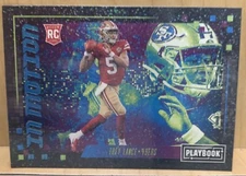 Trey Lance 2021 Panini Playbook In Motion Rookie Card RC INM-TLA 49ers