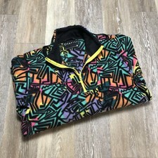 Empyre 1/4 Zip Up Multi Color Fleece Jacket Women's Size Xl