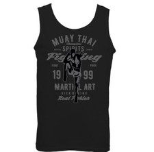 Muay Thai Fighting Mens Martial Arts Vest Boxing Training Top MMA Kick Mixed