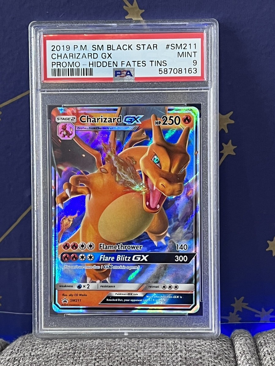 2019 Pokemon SM Hidden Fates Tin Charizard GX Black Star Promo