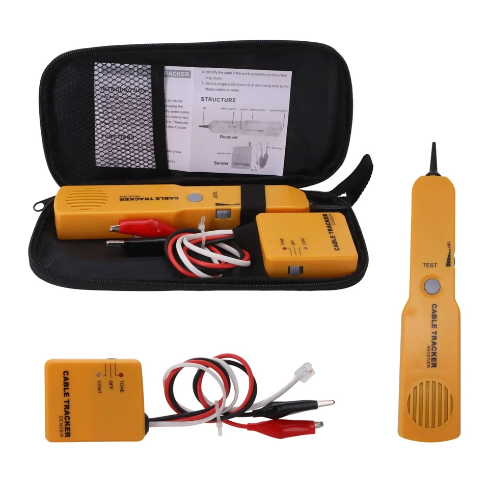 Leitungsfinder Netzwerkkabeltester Kabeltracer RJ11 Elektrokabel Tracer - Bild 4 von 4