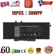 LOT 10 3HWPP Battery For Dell Latitude 14 5401 5411 15 5501 5511 Precision 3541