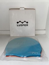 Lusper Three Pack Silicone Swim Caps Size Medium adult, short hair.