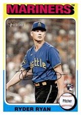 2024 Topps Heritage #326 Ryder Ryan Seattle Mariners Rookie