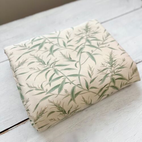 Ralph Lauren Desert Plains Perennial Full/ Queen Sateen Vintage Cream Green Leaf