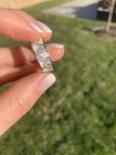 New $ 7 700. Nouvelle Bague 18k White Gold, Diamond And Enamel Ring Sz 7 — photo 8