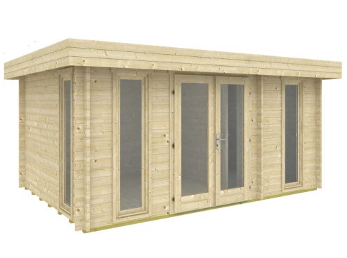 Flachdach-Gartenhäuser & -Geräteschuppen