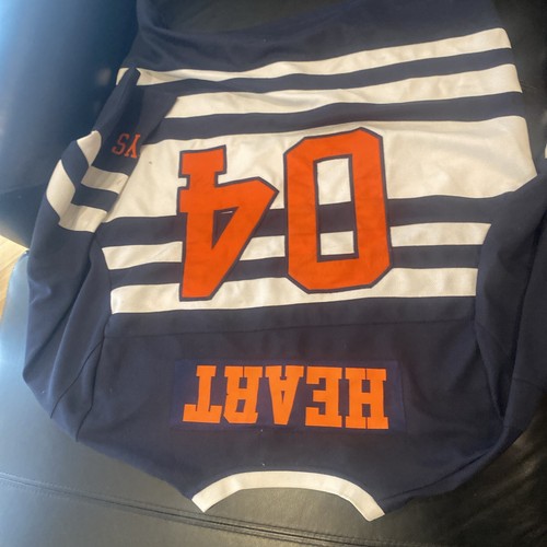 Rare Vintage Y2K Billionaire Boys Club Striped Heart 04 Hockey Jersey XL - Picture 9 of 12