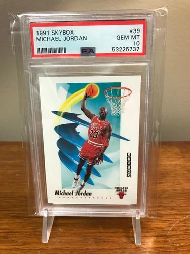1991 Skybox Michael Jordan Chicago Bulls Card #39 Graded PSA 10 GEM MINT