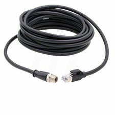 Camera Sensor Network Ethernet M12 8Pin X Coded RJ45 Cat Cable for Cognex Basler
