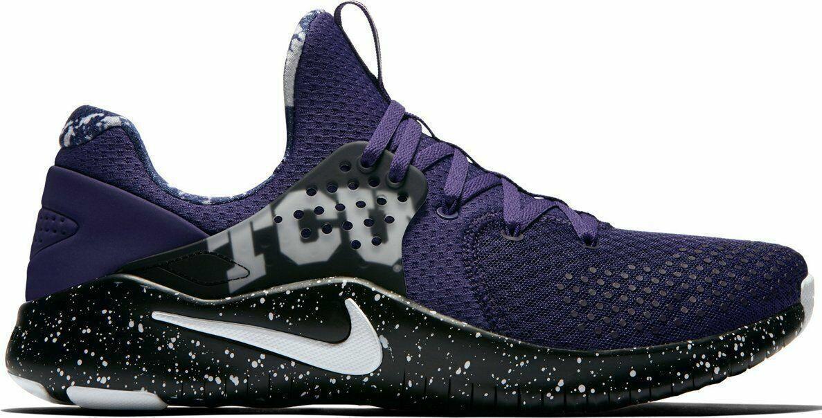 Nike Free TR 8 TCU Running Training Shoes Sneakers‎ Purple/Black Mens 9.5 NCAA Nike Free TR 8 TCU - AR0411-500 for Sale | Authenticity  main image 3