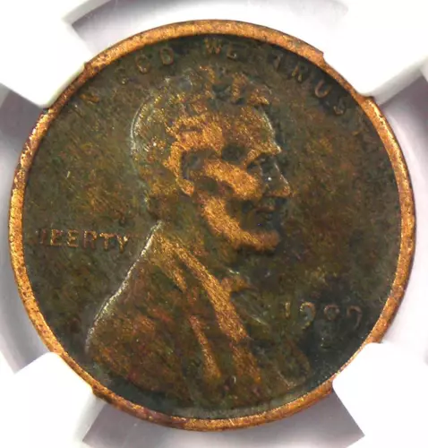 1909-S VDB Lincoln Wheat Cent 1C Penny - NGC VF Details - Rare Key Date Coin!