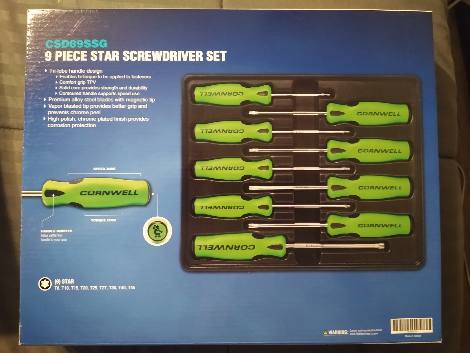 Cornwell Tool 9pc. Star Screwdriver Set (Green) eBay