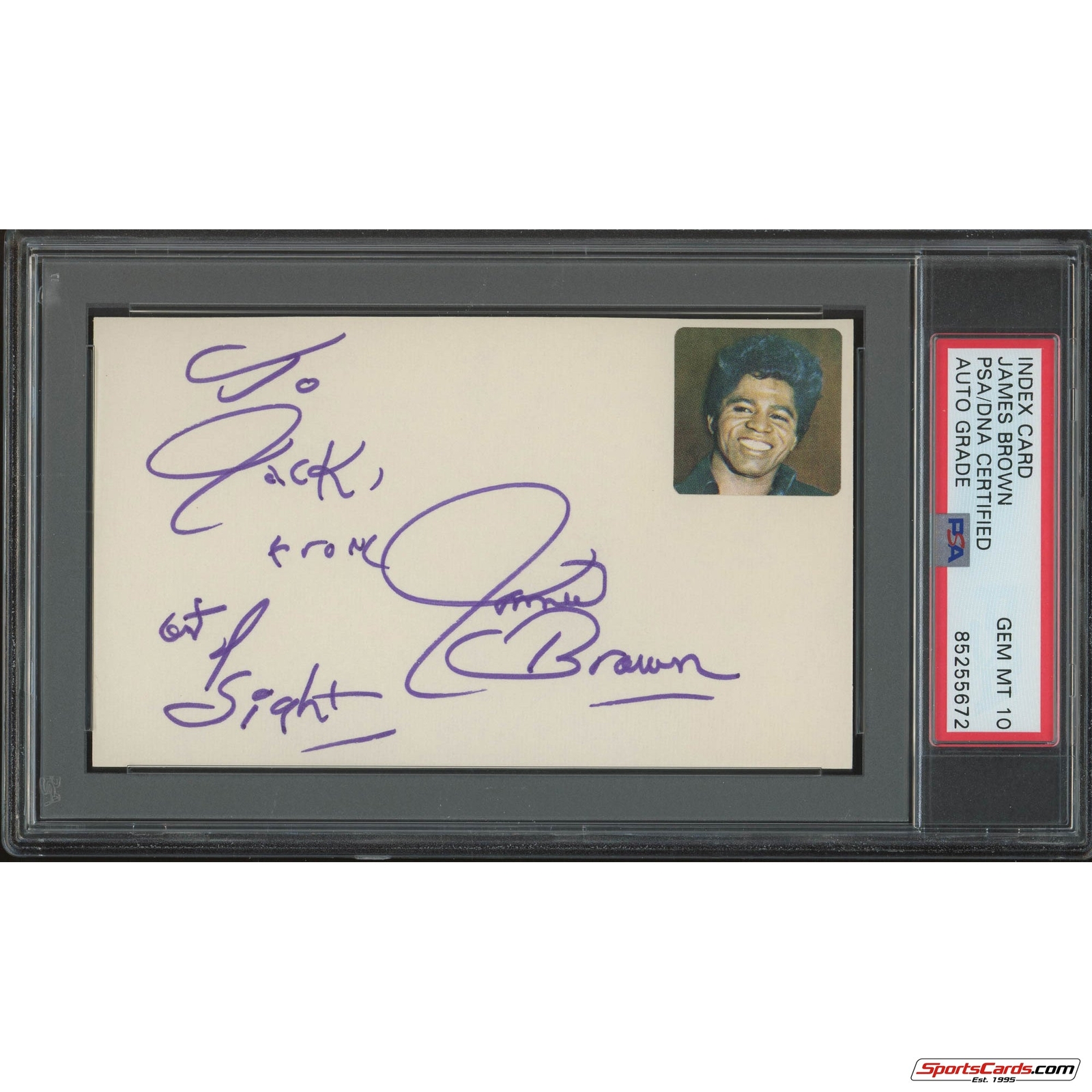 JAMES BROWN 直筆サイン額入り