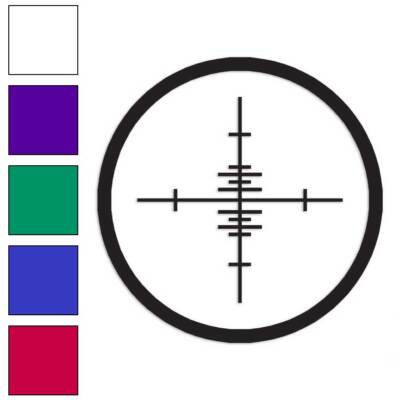 Crosshairs Target, Vinyl Decal Sticker, Multiple Colors & Sizes #182