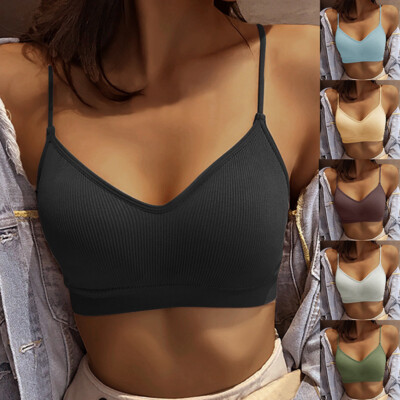 Damen Comfort BH Seamless Nahtlos Bustier Sport Push Up Bra Fitness Yoga Top Neu