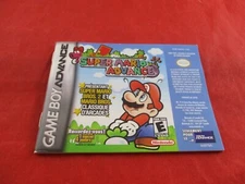 Super Mario World Mario Advance Game Boy Adv Instruction Manual Canada-FRENCH F1