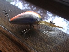 Older USA Made Bill Norman Deep Big Scooper, Silver Orange Specks