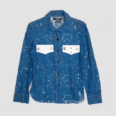 Calvin Klein 205W29NYC Fall 2018 Lace Western Shirt RAF Simons Archive Brand New