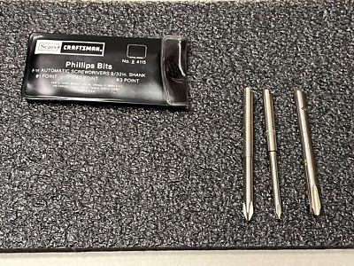 Vintage Craftsman USA No. 9 4115 Phillips Bits In original package