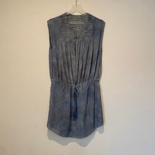 Ulla Johnson Brielle Mini Dress Blue Tie-Dye Silk Size 4