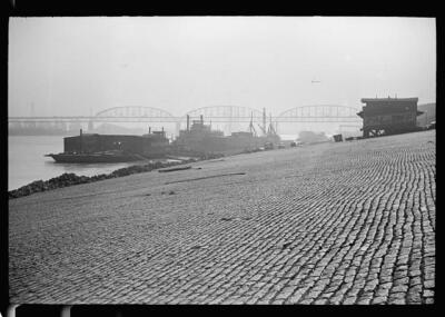 Levee along Mississippi Saint Louis Missouri 1930s Historic Old Photo 1