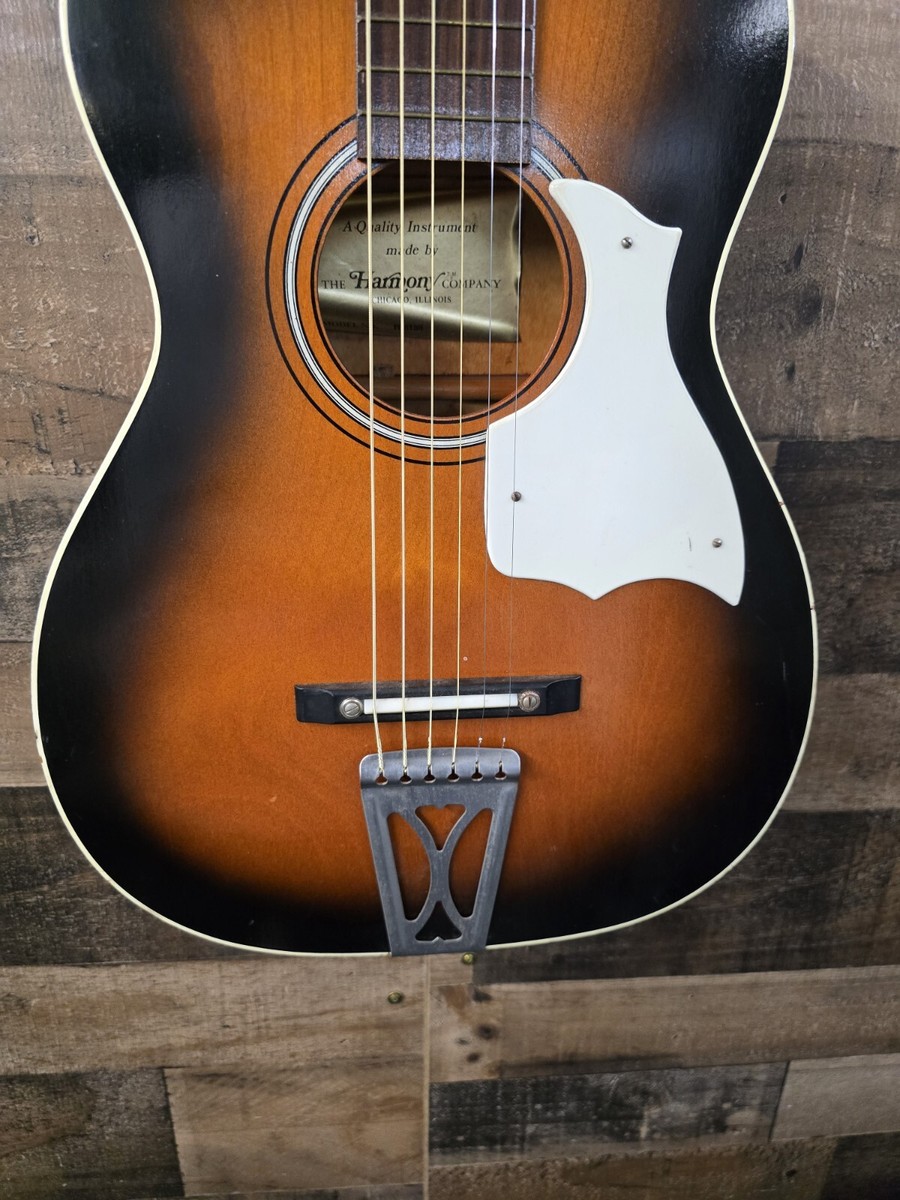 Harmony Stella H-6130 parlor travel guitar vintage USA 60s