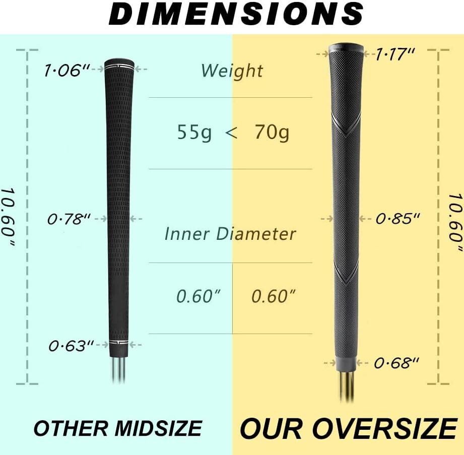 yamato Arthritic Golf Grips Oversize Jumbo Golf Club Grips for Men Women 8 eBay