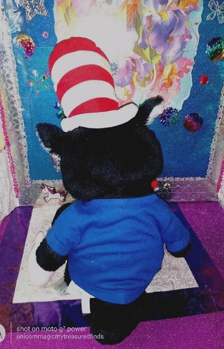 🦄Build-A-Bear /Dr. Seuss "Cat In The Hat"w/Carnival Blue Shirt '2016 24" Plush! - Picture 2 of 19