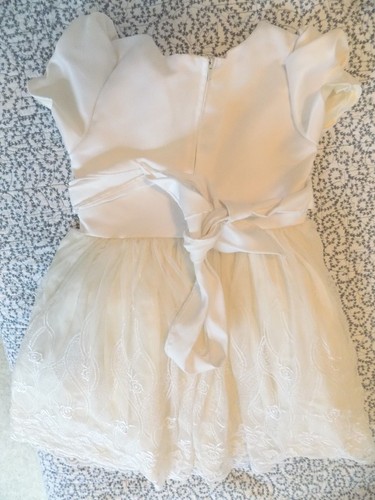 Joy Kid Fancy White Dress ~ Size 2 - Picture 2 of 2