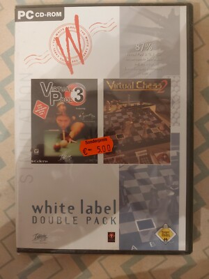 Virtual Pool 3 & Virtual Chess 2 (PC, 2002) NEU OVP.