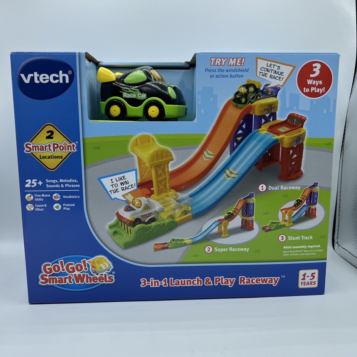 One VTech Go! Go! Smart Wheels 3-in-1 Launch & Play Raceway