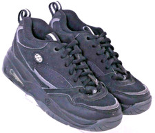 Heelys 7104 Black Leather Rolling Wheeled Lace-Up Sneakers Skate shoes Youth 2
